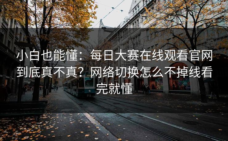 小白也能懂：每日大赛在线观看官网到底真不真？网络切换怎么不掉线看完就懂
